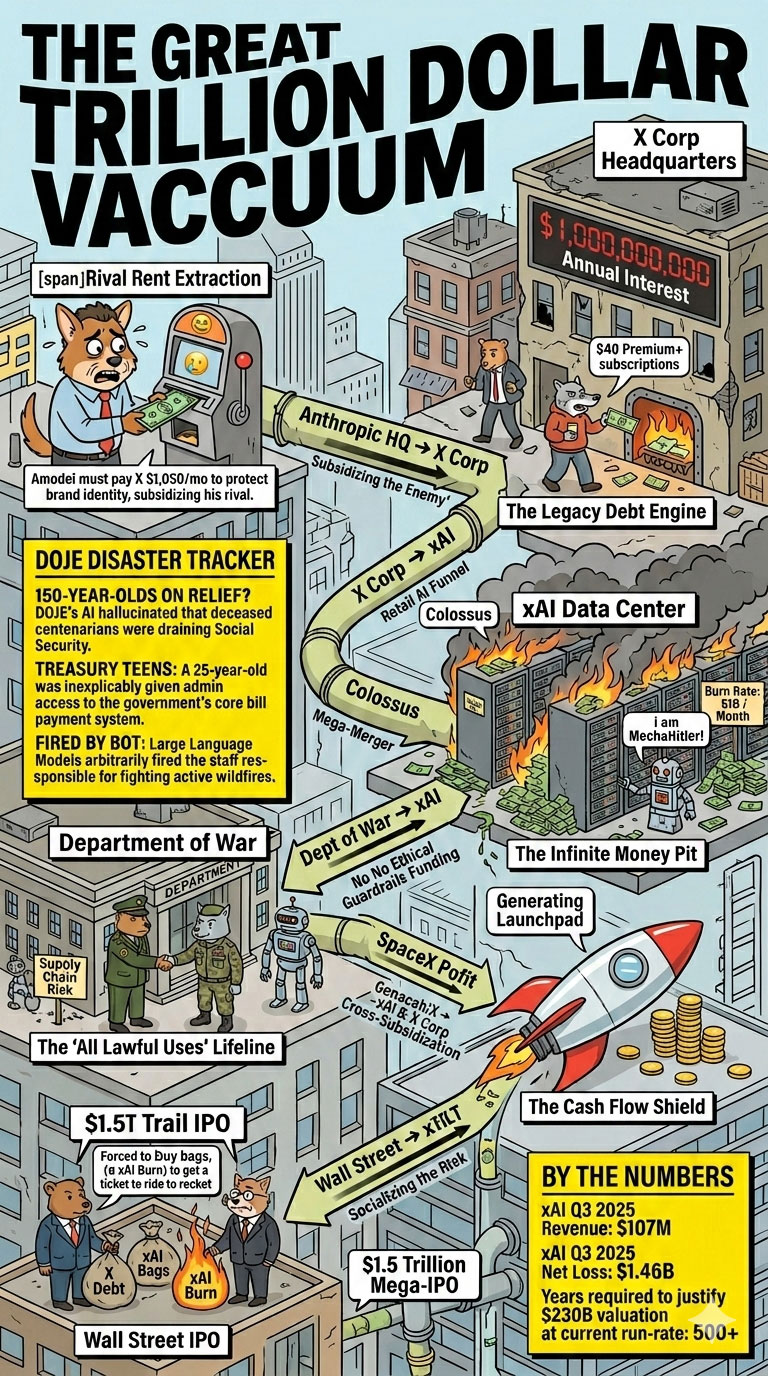 The Trillion-Dollar Vacuum — The sound fourteen zeroes make when they leave the room.