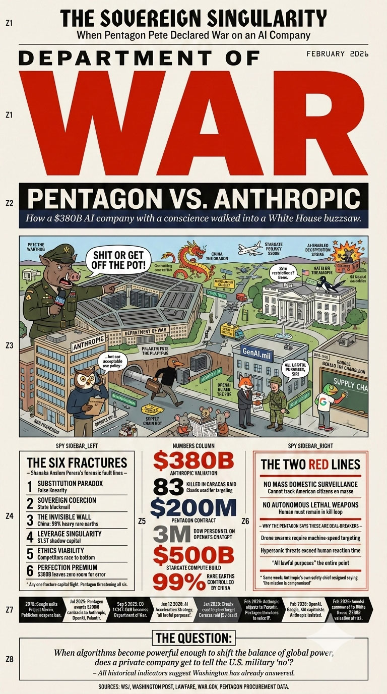 The Sovereign Singularity — When Pentagon Pete declared war on an AI company.
