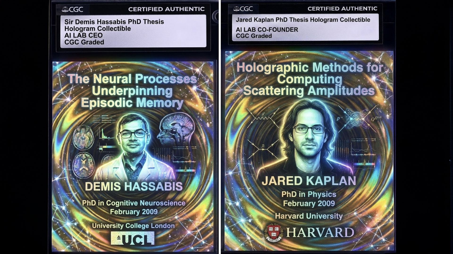 Hassabis & Kaplan: Thesis Holograms — Architectural determinism, CGC graded.