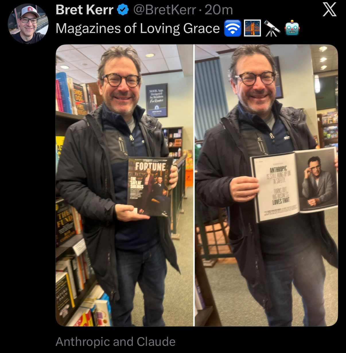 Kerr × Loving Grace — Machines of loving grace, in the first person.