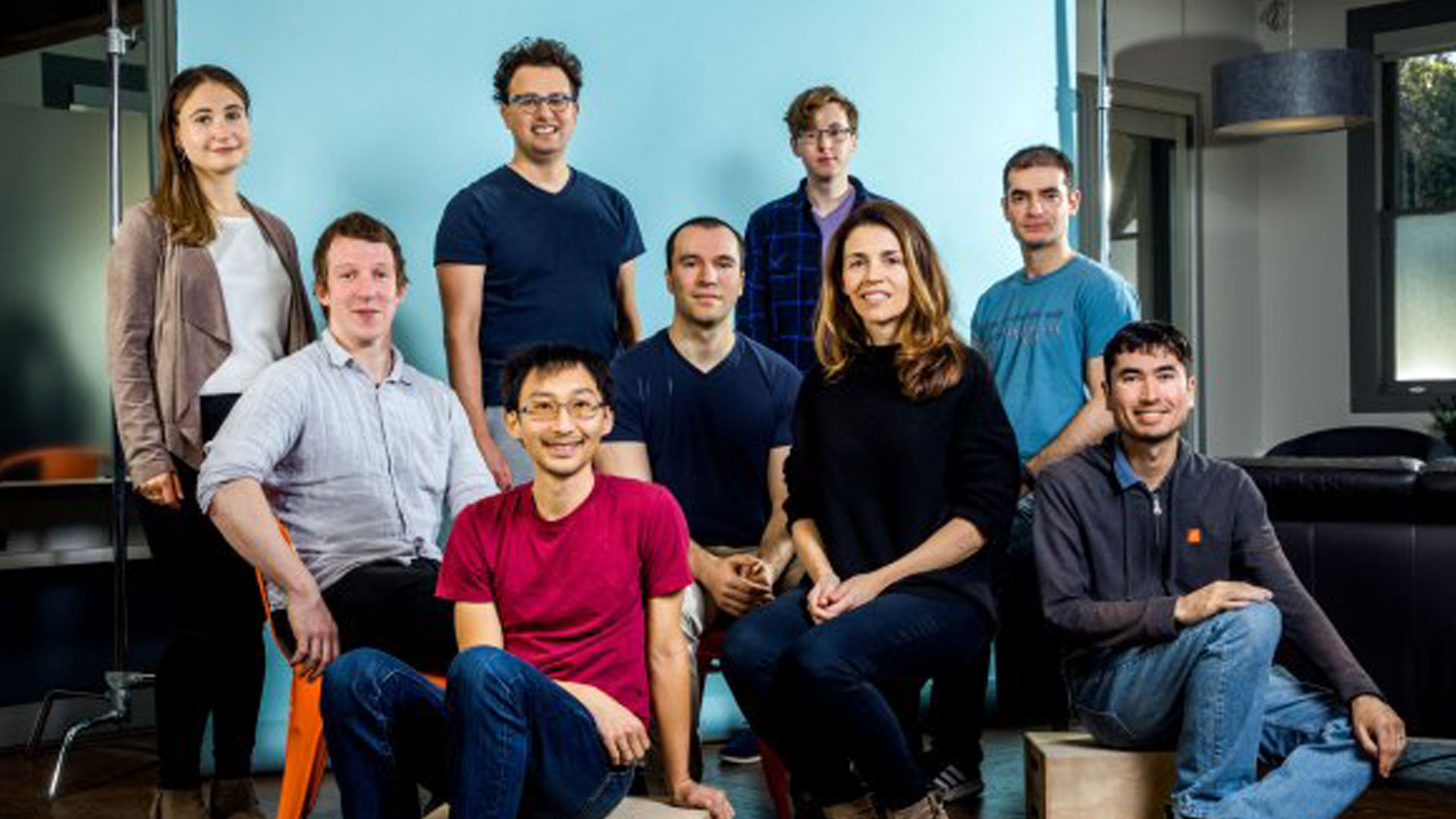 An archival 2020 MIT Technology Review photo of the OpenAI safety research team, featuring future Anthropic co-founders Daniela Amodei, Jack Clark, and Dario Amodei; OpenAI president Greg Brockman; and SSI CEO Ilya Sutskever.